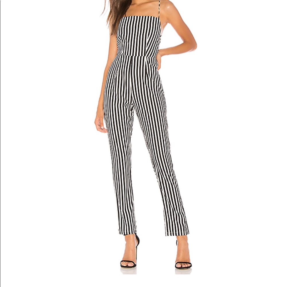 Black and white jumpsuit